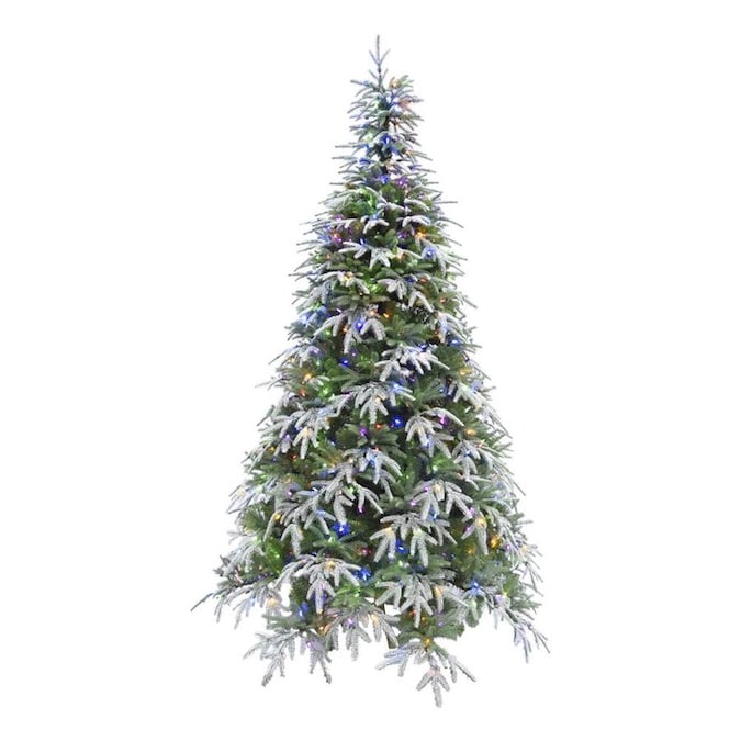 Fraser Hill Farm 9-ft Pre-Lit Artificial Christmas Tree with 1000 Multi-Function Multicolor LED ...