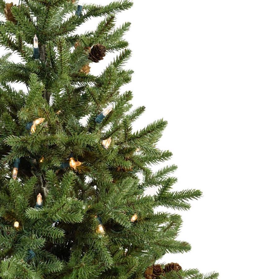 Fraser Hill Farm 3-ft Noble Fir Pre-Lit Traditional Artificial