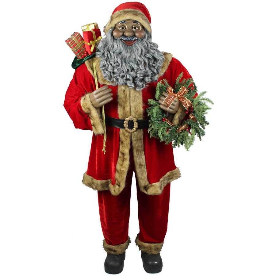 Fraser Hill Farm LifeSize Indoor Christmas Decoration, 5Ft. African