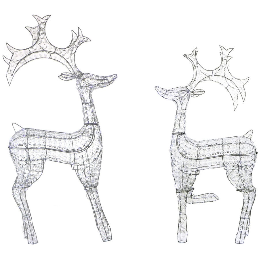 outdoor lighted reindeer