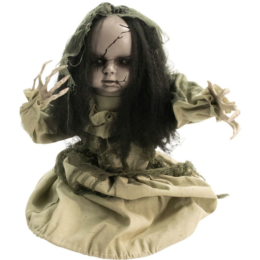 Climbing Zombie Ground Breaker with Sound and Flashing Eyes Animated Halloween Outdoor Yard Decorations
