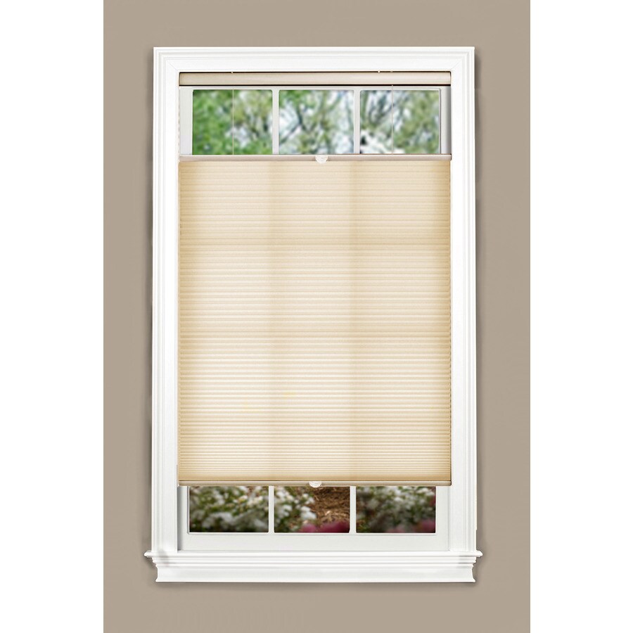 USA Light Filtering Taupe Cordless Pleated Shades 30 x 64 All Strong