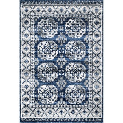 nuLOOM Shea 10 x 14 Blue Indoor Geometric Area Rug nuLOOM Shea 10 x 14 Blue Indoor Geometric Area Rug