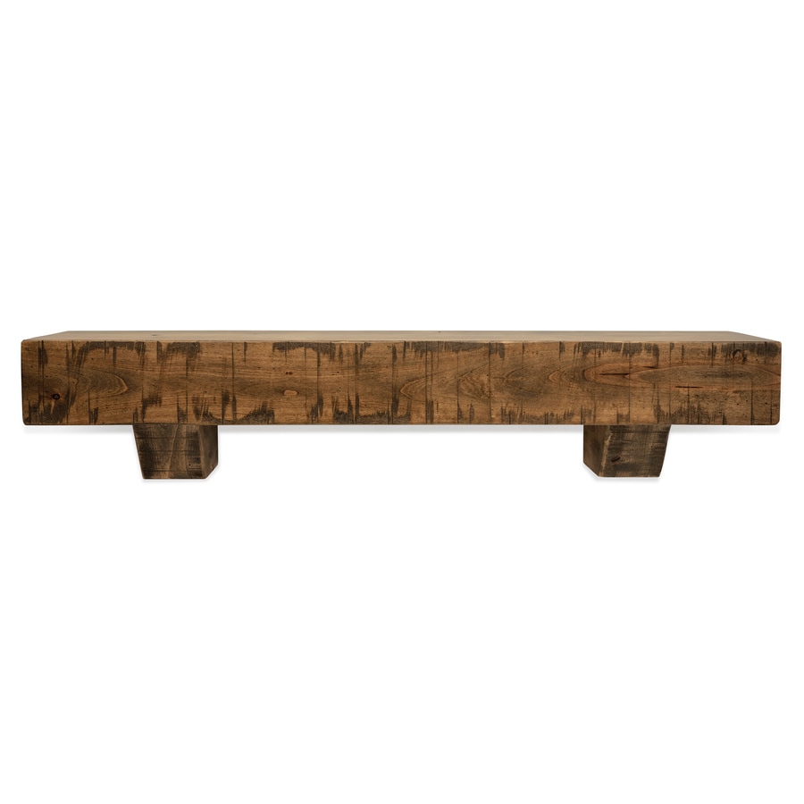 Rough Hewn Midnight Black Fireplace Mantel Dogberry 48 in