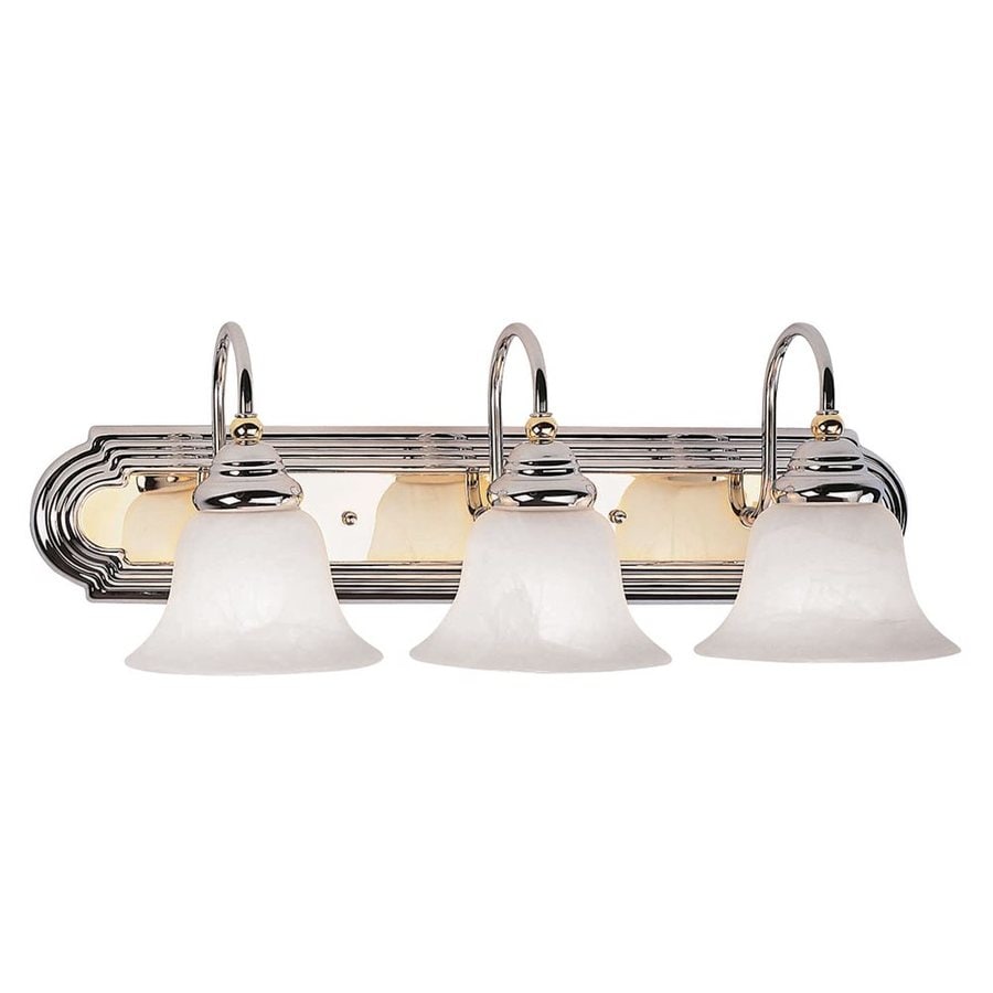 Shop Livex Lighting 3-Light Belmont Chrome Bathroom Vanity Light at Lowes.com