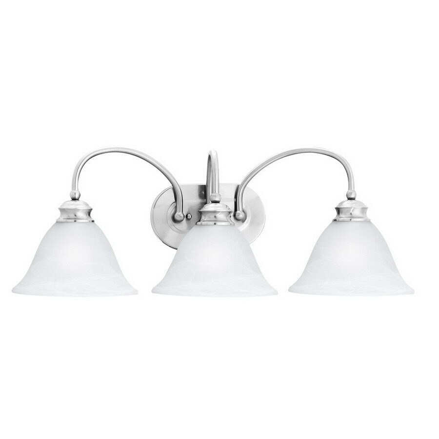Lowes Vanity Lights Brushed Nickel
 - Thomas Lighting 3 Light Cirrus Brushed Nickel Bathroom Vanity Light In The Vanity Lights Department At Lowes Com