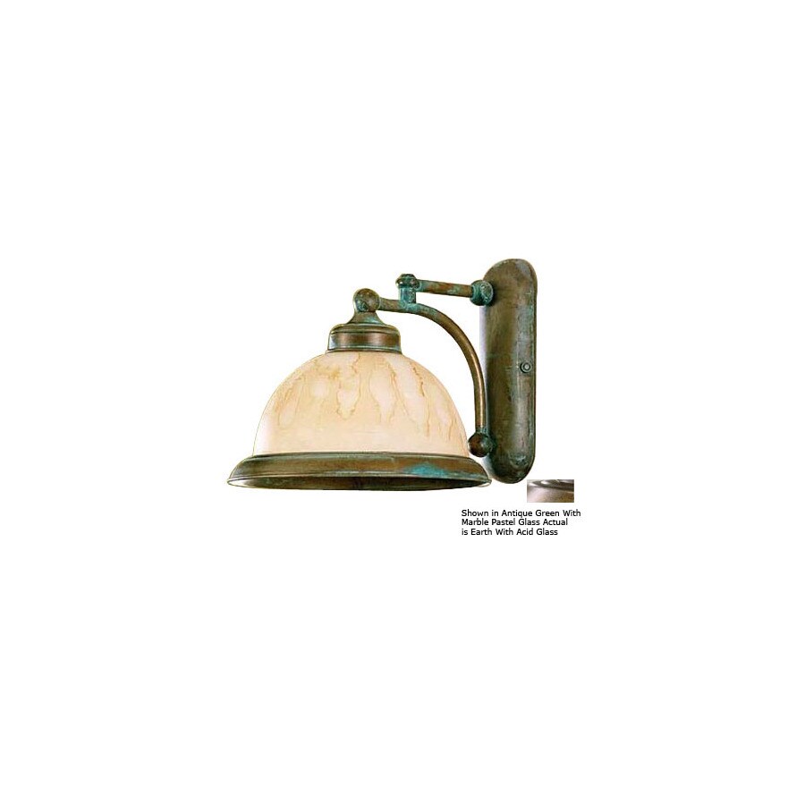 Shop Lustrarte 9-1/4-in W Marble 1-Light Earth Arm Wall Sconce at Lowes.com