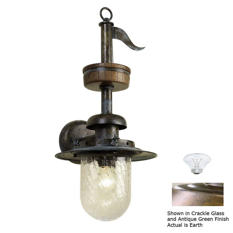 Shop Lustrarte 10-1/2-in W Pirates 1-Light Earth Arm Wall Sconce at Lowes.com