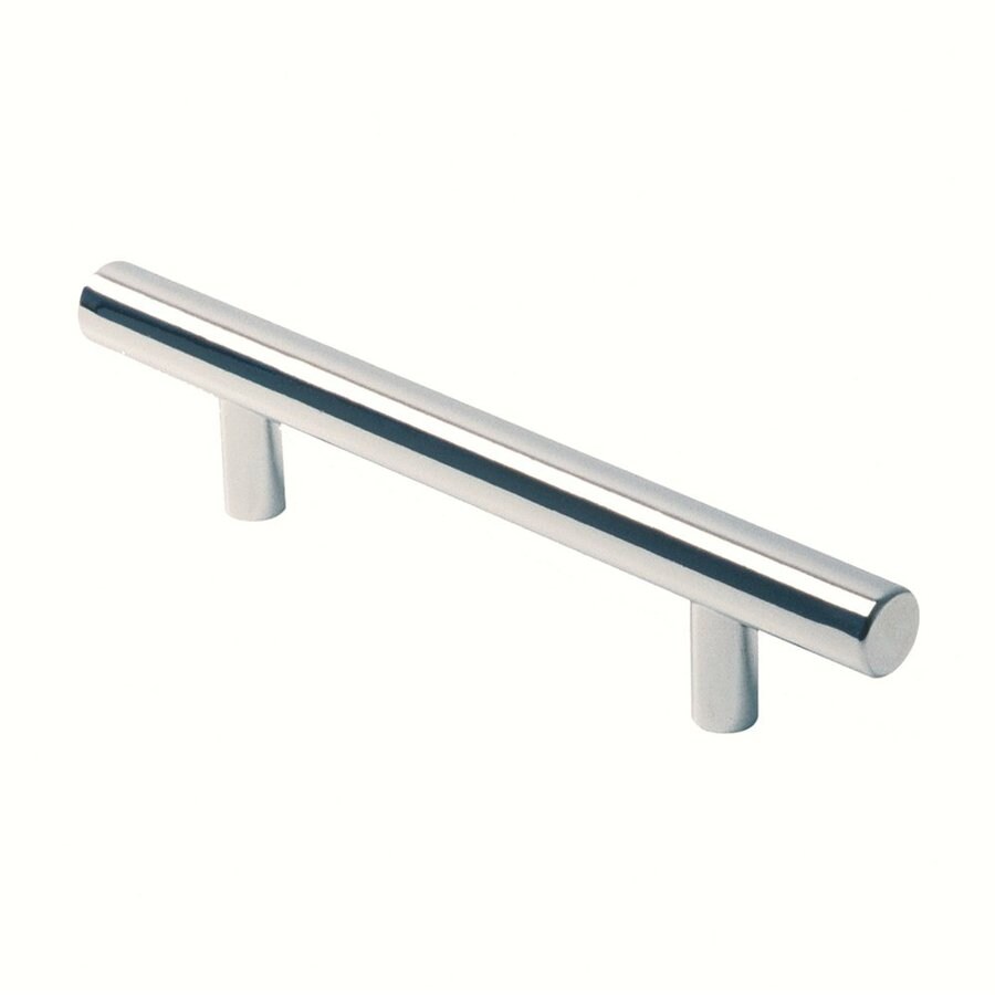 shop siro designs 3 3 4 in center to center bright chrome euro bar cabinet pull at lowes com shop siro designs 3 3 4 in center to center bright chrome euro bar cabinet pull at lowes com