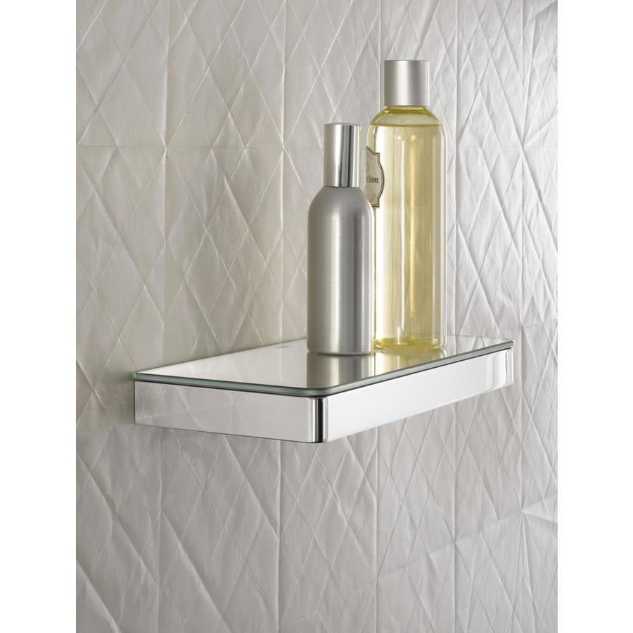 Hansgrohe Axor Chrome 1Tier Brass Wall Mount Bathroom Shelf in the