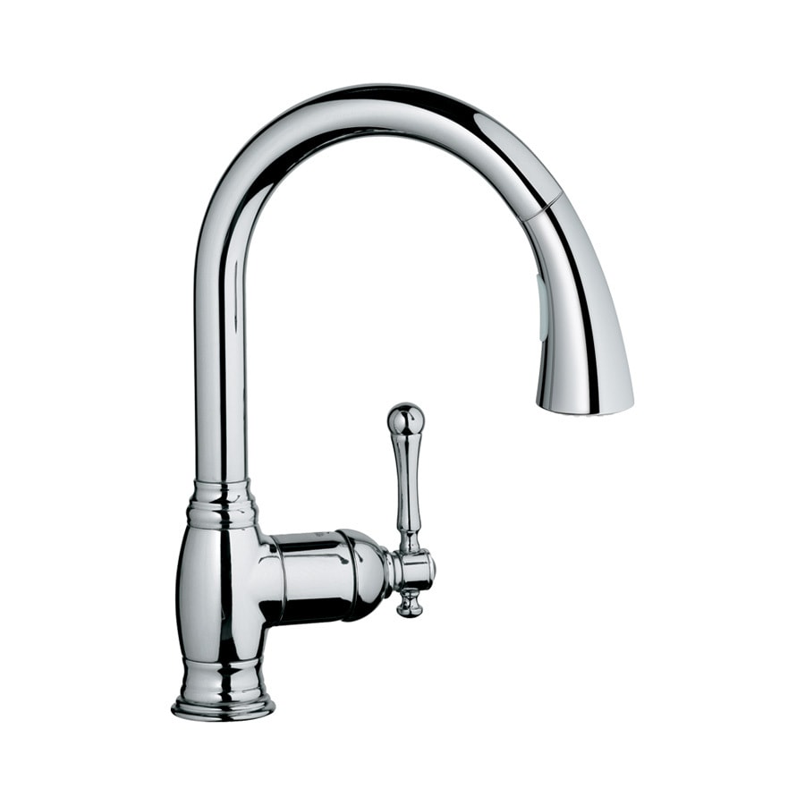 Grohe Kitchen Faucets Lowes shop grohe bridgeford starlight chrome 1 handle pull Grohe Kitchen Faucets Lowes shop grohe bridgeford starlight chrome 1 handle pull