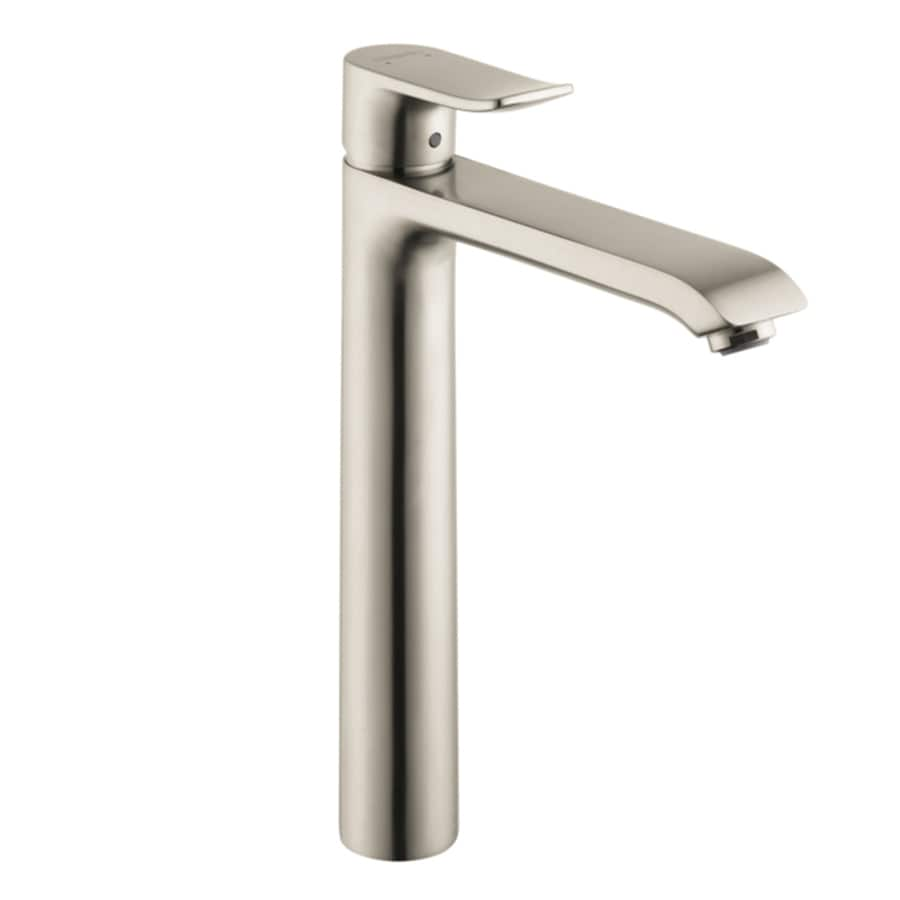 Hansgrohe Metris Brushed Nickel 1 Handle Single Hole Watersense Bathroom Sink Faucet With Drain In The Bathroom Sink Faucets Department At Lowes Com