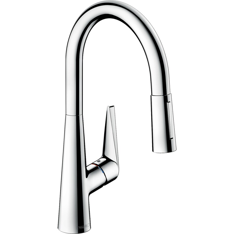 Hansgrohe Talis S Chrome 1 Handle Deck Mount Pull Down Handle Kitchen Faucet In The Kitchen Faucets Department At Lowescom