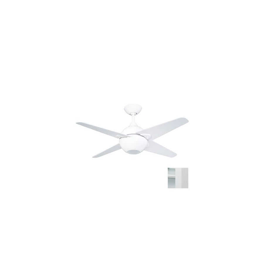 42 In Spectrum White Ceiling Fan With Light Kit And Remote