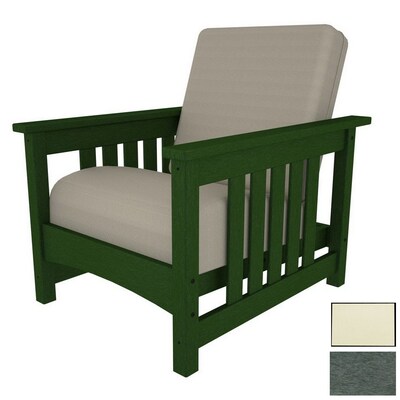 Polywood Deep Seating Club Mission Plastic Patio Chair With