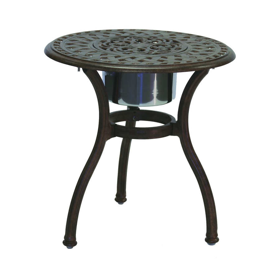 Darlee Series 60 Round End Table 24 In W X 24 In L In The Patio Tables Department At Lowes Com