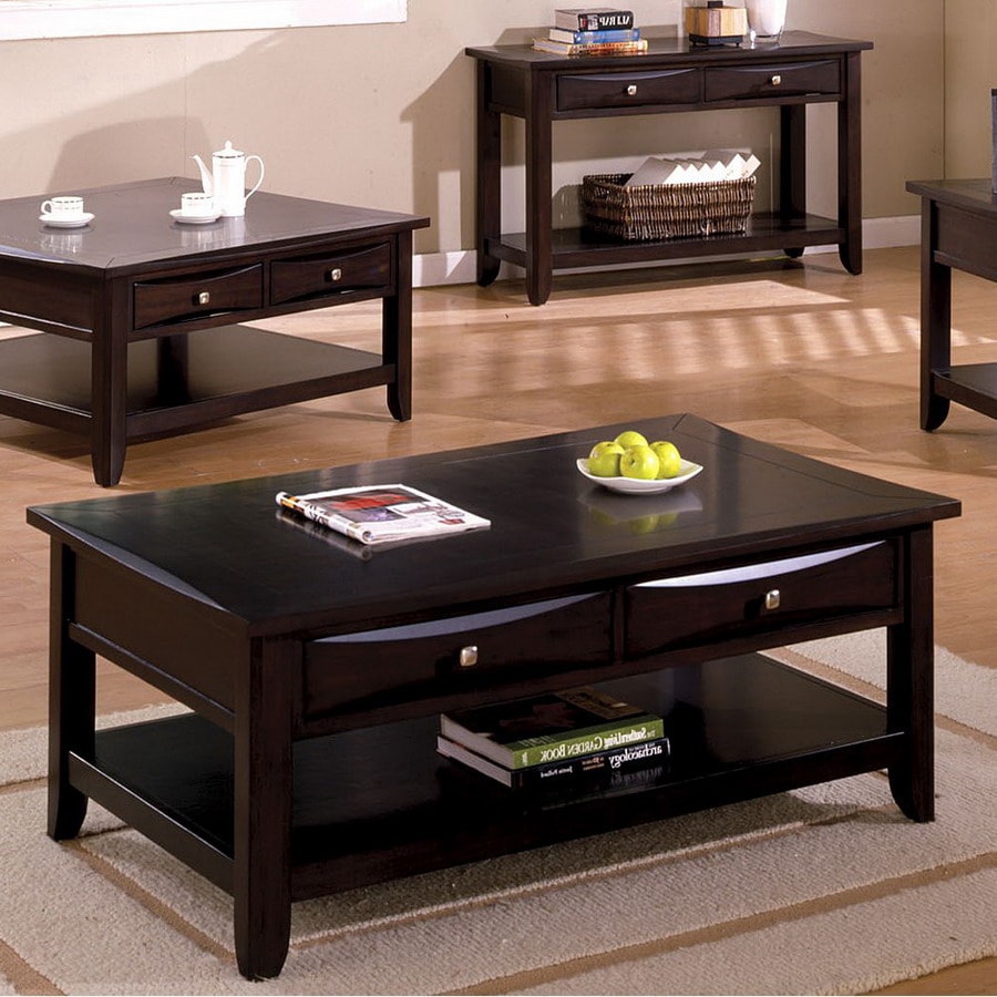 dark espresso coffee table sets