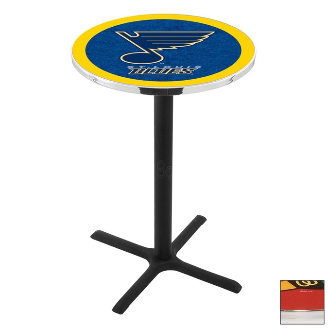 Holland St Louis Blues Black Wrinkle Round Dining Table at 0