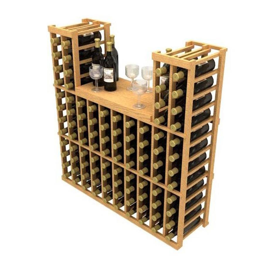 Shop Ironwine Cellars Stackables 96 Bottle Pine Freestanding Floor Wine Rack At