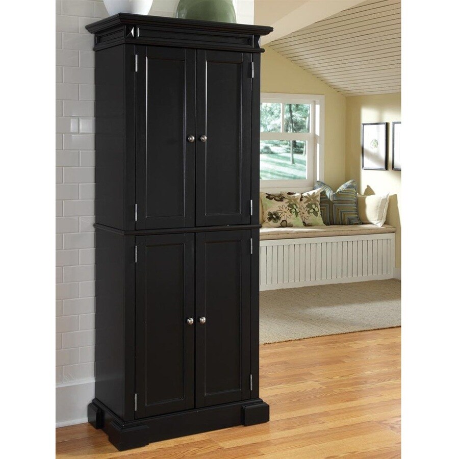 Shop Home Styles Black Pantry at