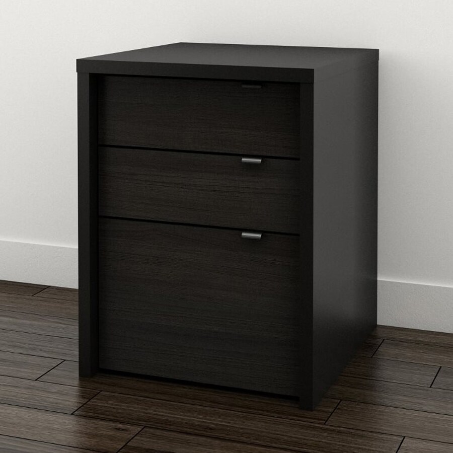 Nexera SereniT Black/Ebony 3Drawer File in the File department at