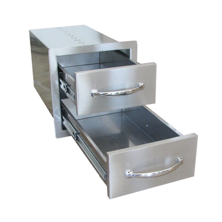 Shop Sunstone BuiltIn Metal Double Drawer Grill at
