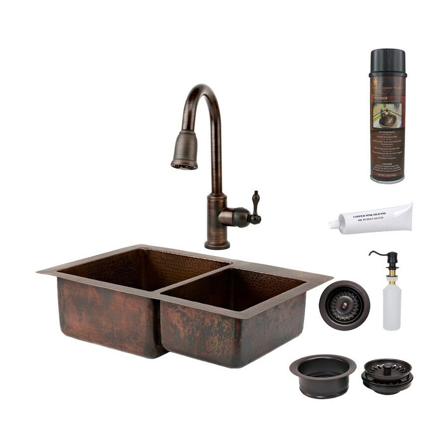 Shop Premier Copper Products 22-in x 33-in Oil-Rubbed Bronze Double