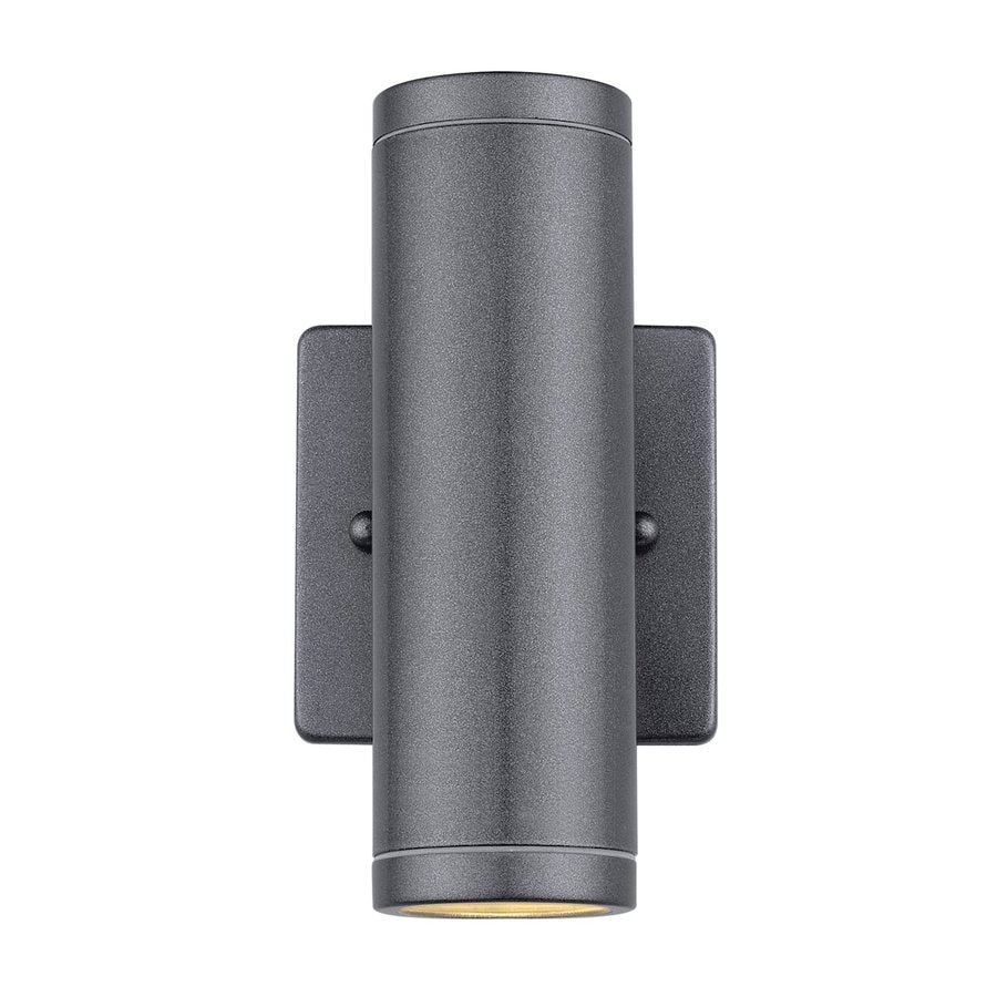 Shop EGLO Riga 7-in H Anthracite Outdoor Wall Light at Lowes.com