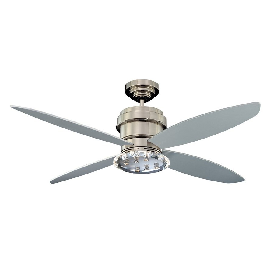 ... Downrod Mount Indoor Ceiling Fan with Light Kit and Remote (4-Blade