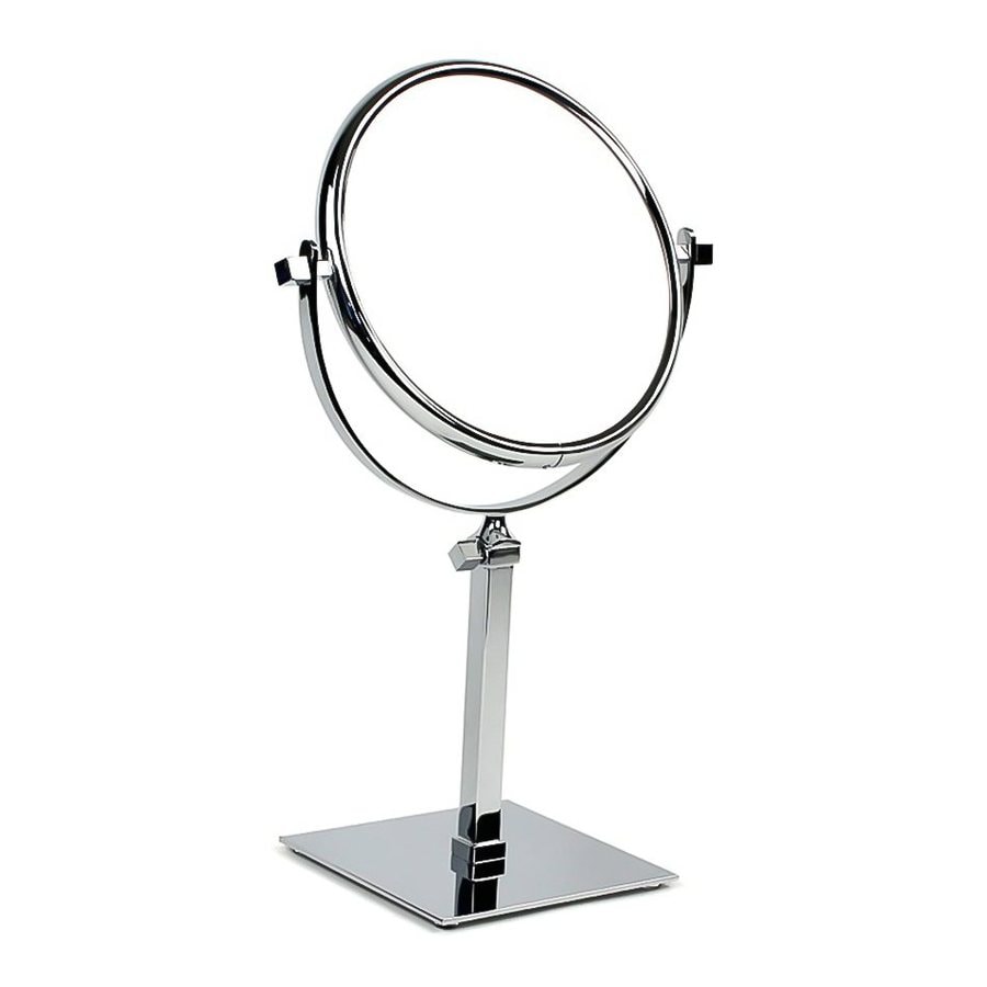 ... Brass 7x Magnifying Countertop Double Face Vanity Mirror at Lowes.com
