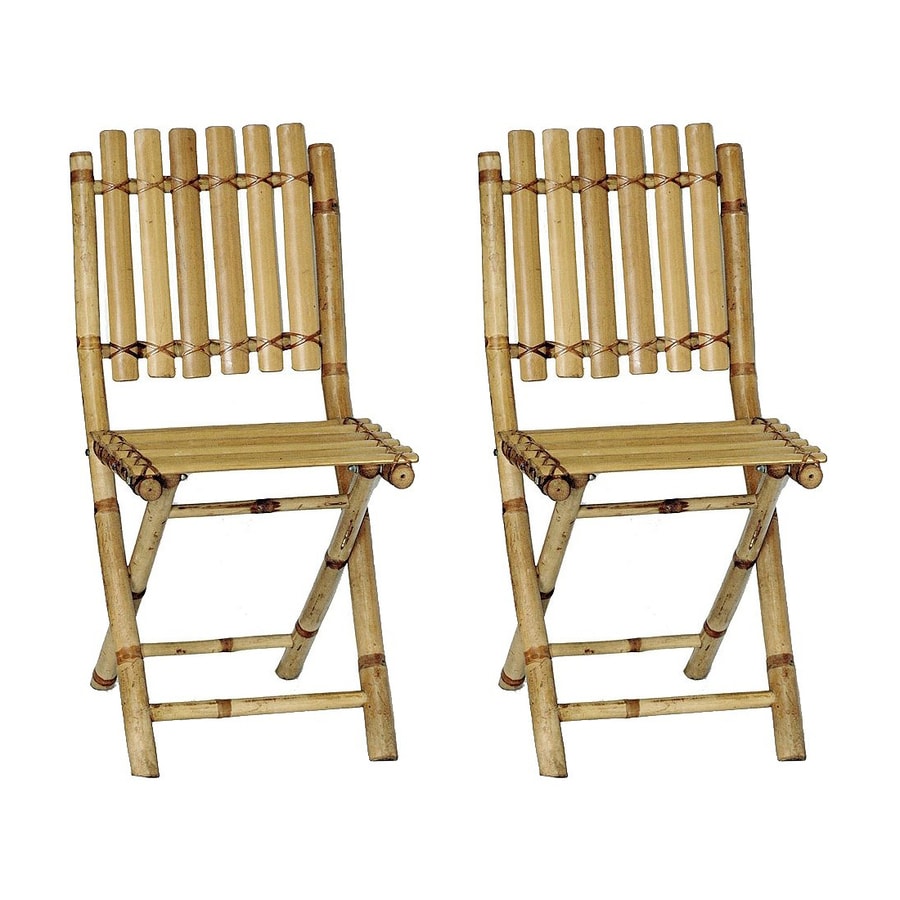 Shop Bamboo 54 Natural Bamboo Folding Beach Chair at Lowes.com