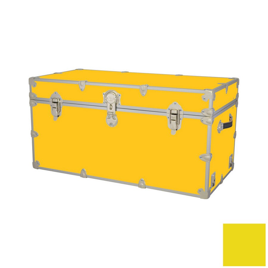 yellow toy chest