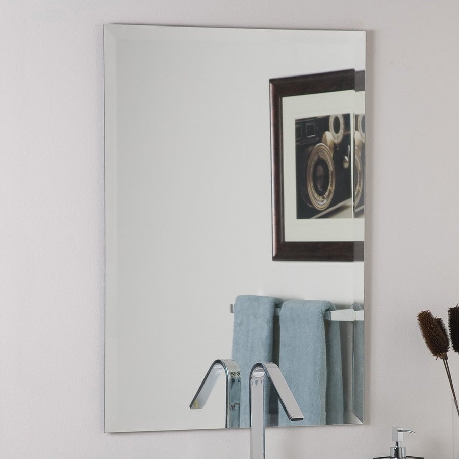 Shop Decor Wonderland 236 In W X 315 In H Rectangular Frameless Bathroom Mirror With Hardware 8517