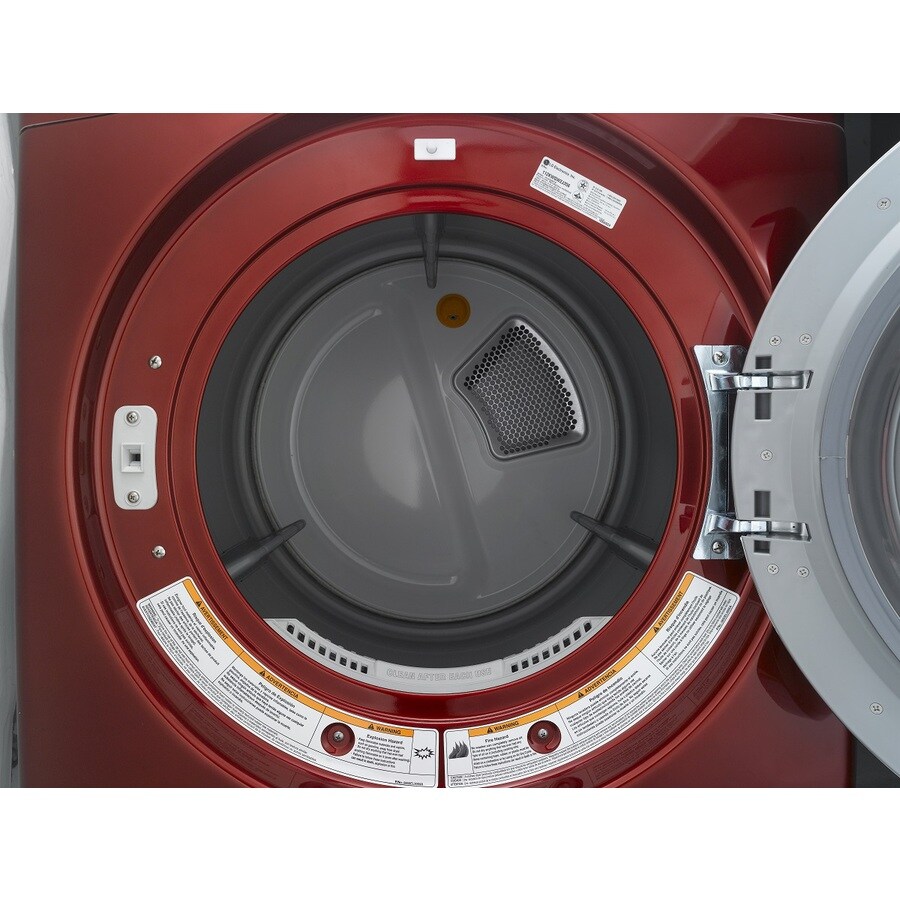 LG 7.3cu ft Electric Dryer (Wild Cherry Red) in the Electric Dryers