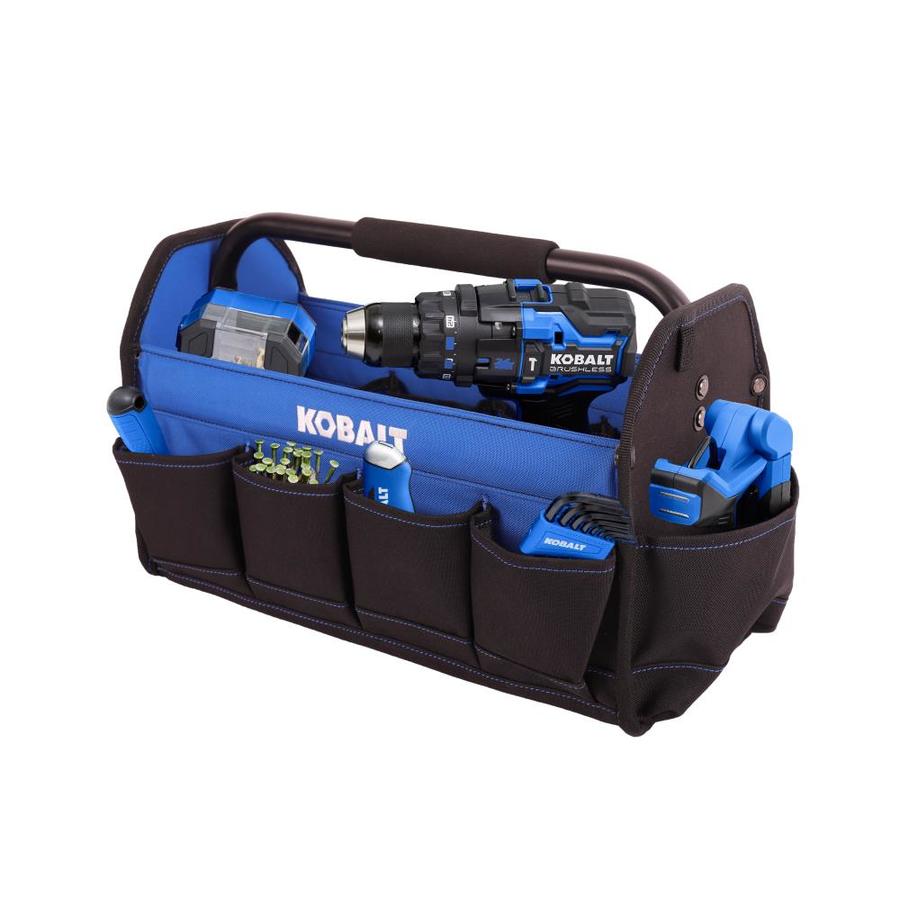 Kobalt 16in Open Tool Tote in the Tool Bags department at