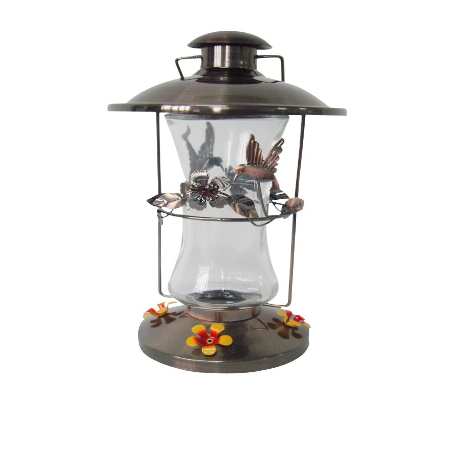 Shop Garden Treasures Garden Treasures Glass Hummingbird Feeder at