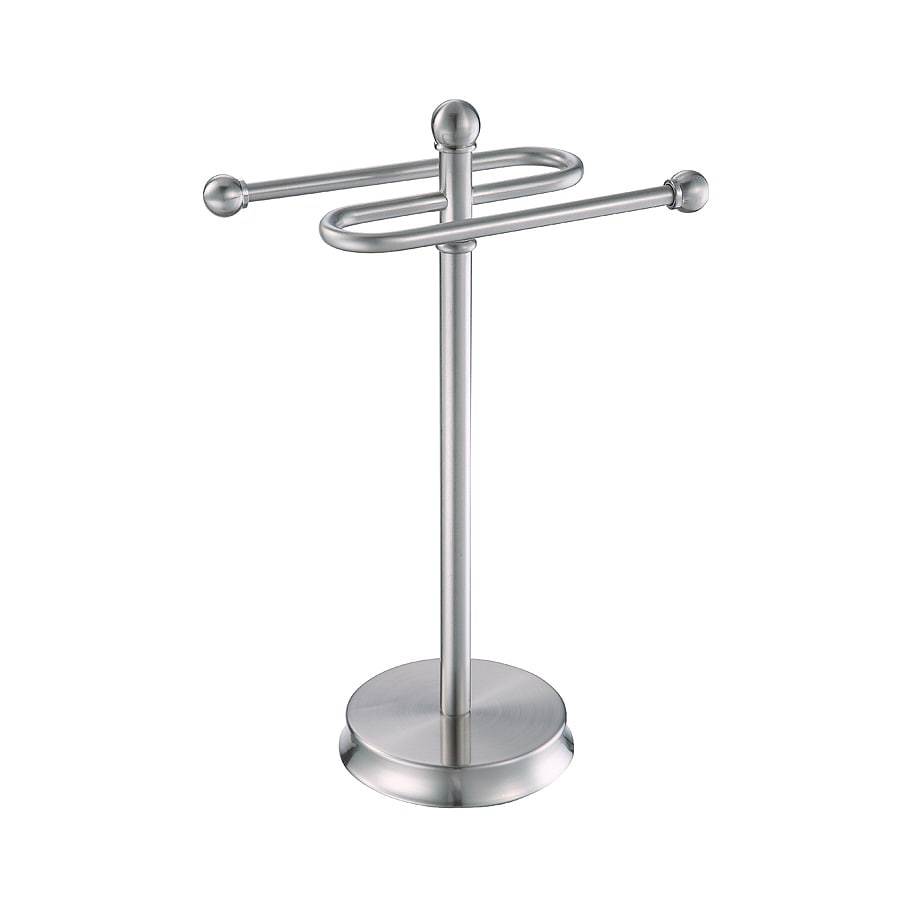 Shop allen + roth Brinkley Brushed Nickel Metal Towel Rack at