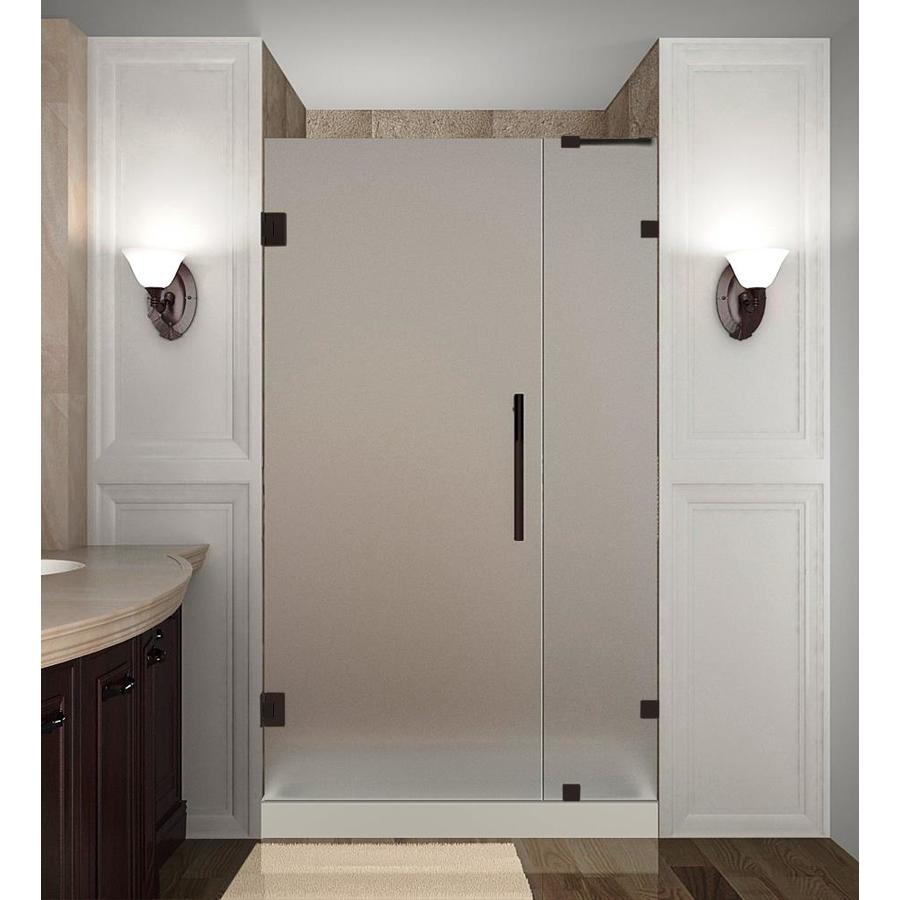 Aston Nautis 72 In H X 28 25 In To 29 25 In W Frameless Hinged Shower