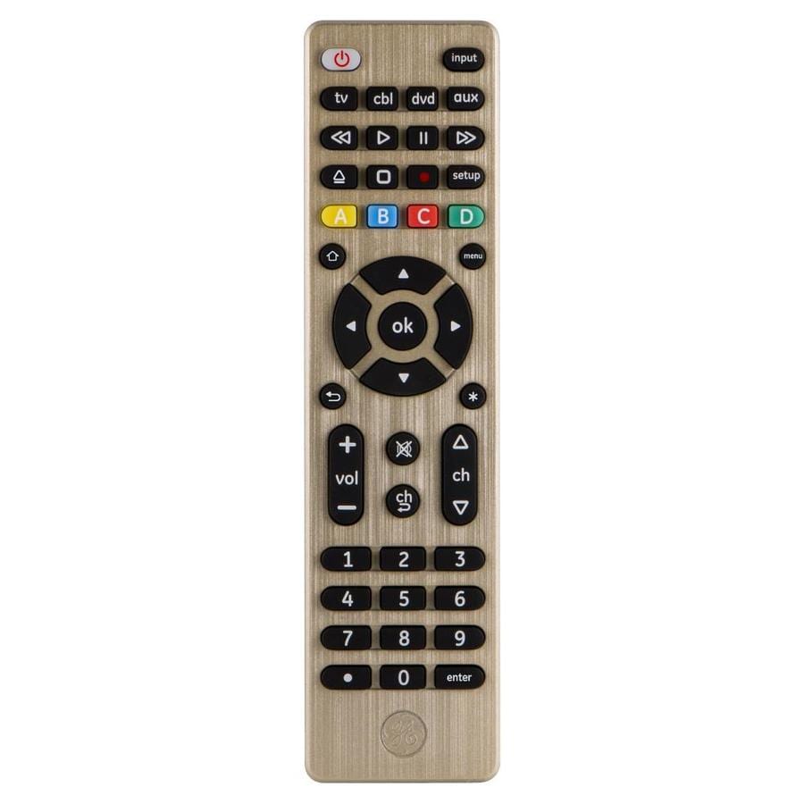 GE GE 4-Device Universal Remote Control, Brushed Gold in the Universal