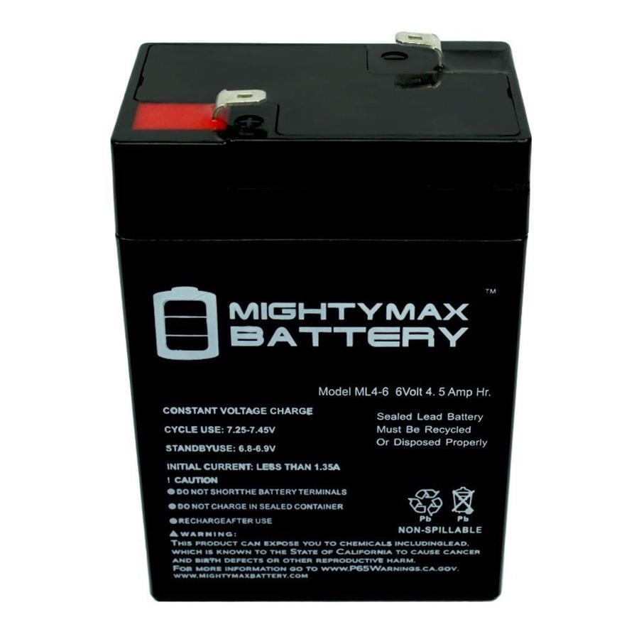 Mighty Max Battery ML4-6- 6V 4.5AH Lithonia ELB06042 SLA Replacement ...