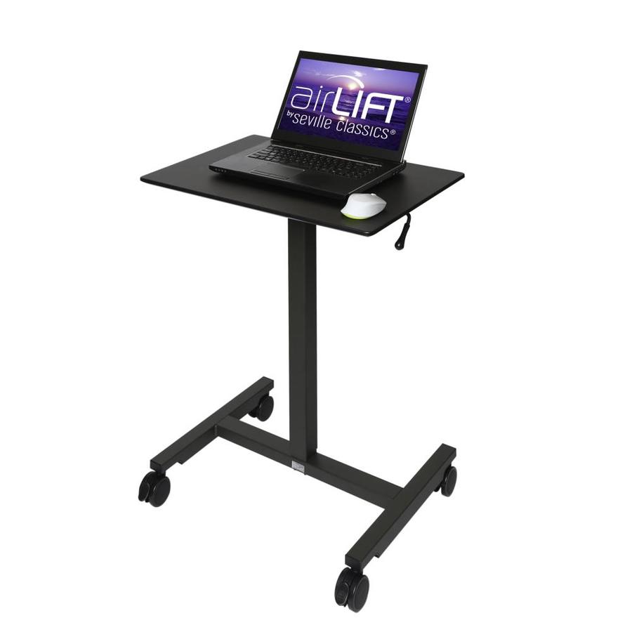 Seville Classics AIRLIFT 30.3/" Pneumatic Sit Standing Desk Riser New Black