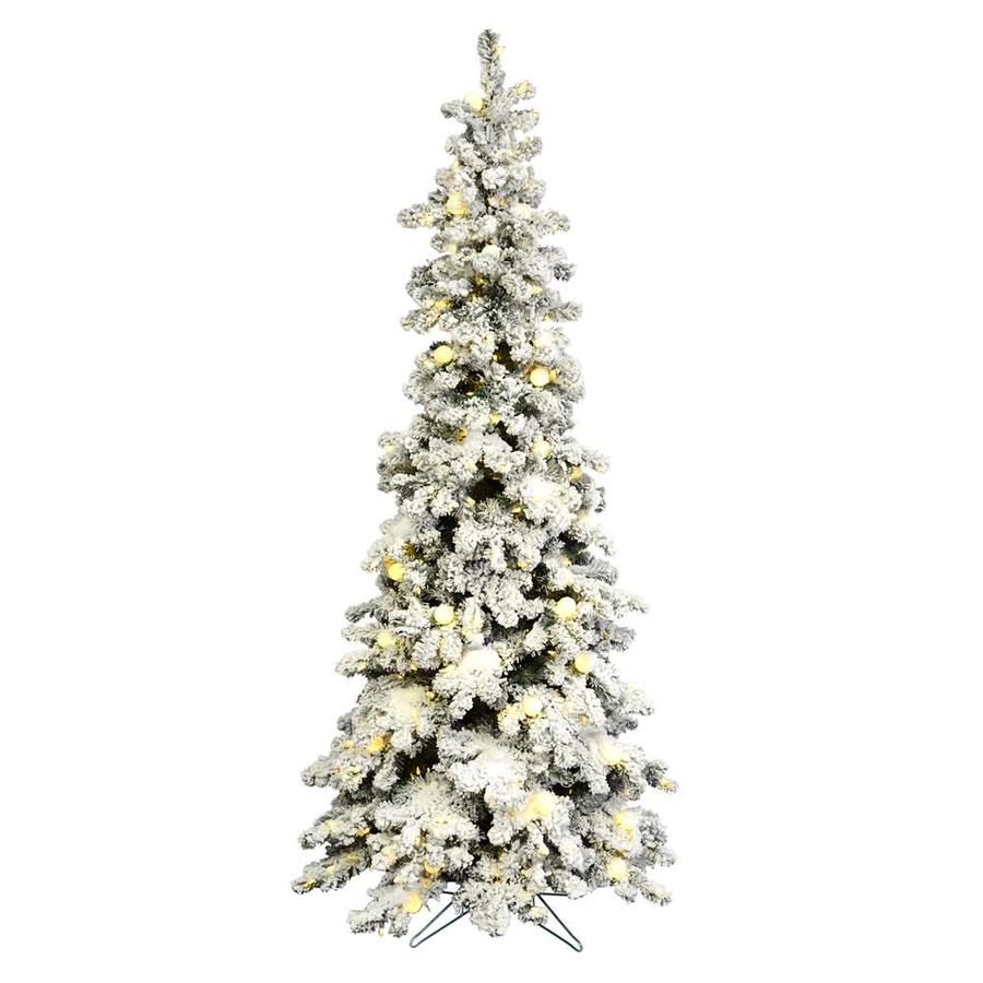 Featured image of post Slim Flocked Christmas Tree Prelit