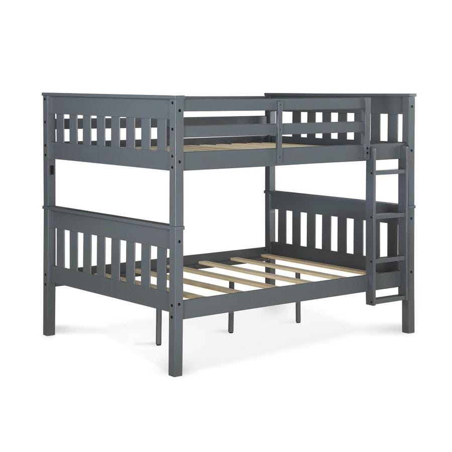 Dhp Dorel Living Moon Full Over Full Wood Bunk Bed With Usb Port Gray In The Bunk Beds Department At Lowes Com