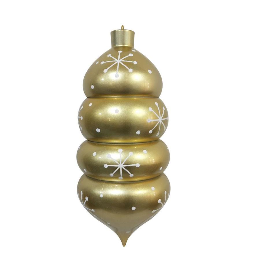 3 pack N189538DCV Vickerman 587799-8 Champagne Candy Swirl Drop Christmas Tree Ornament