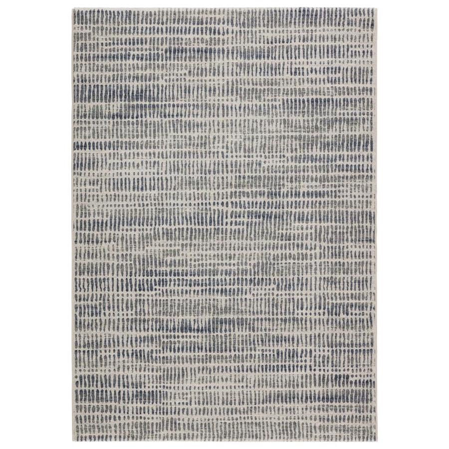 Ardora 9 X 12 Gray Blue Indoor Abstract Bohemian Eclectic Area Rug In The Rugs Department At Lowes Com