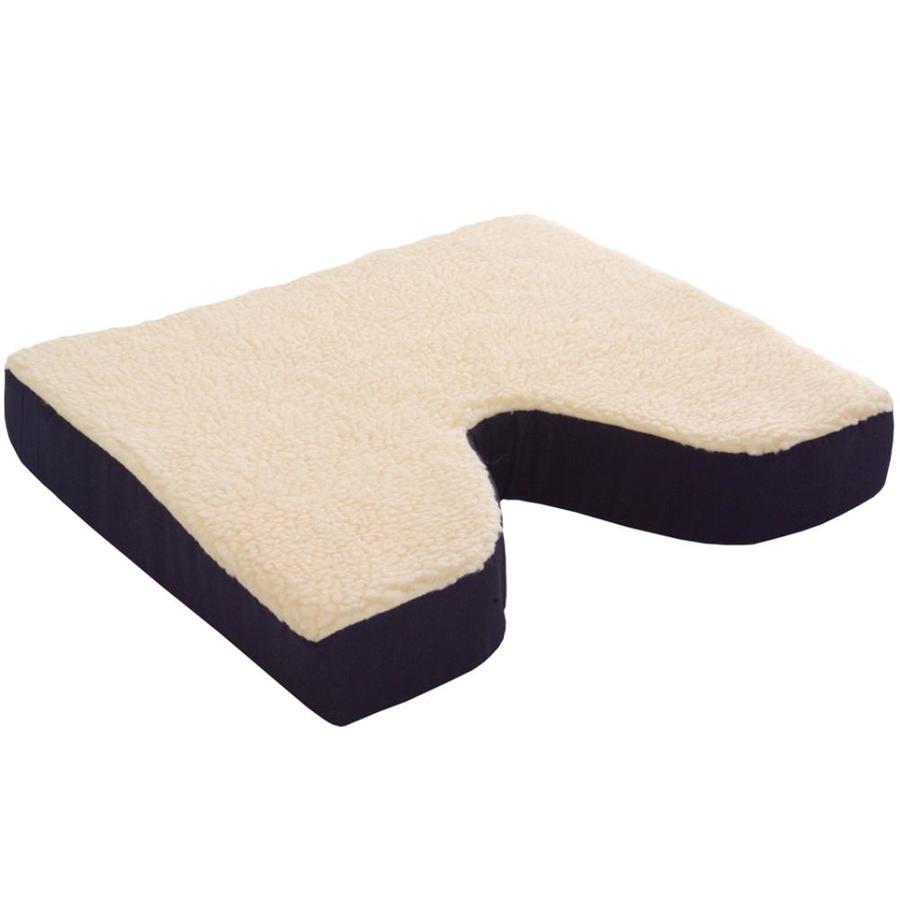 Essential Medical Supply Fleece Covered Coccyx Cushion 18in x 16in x