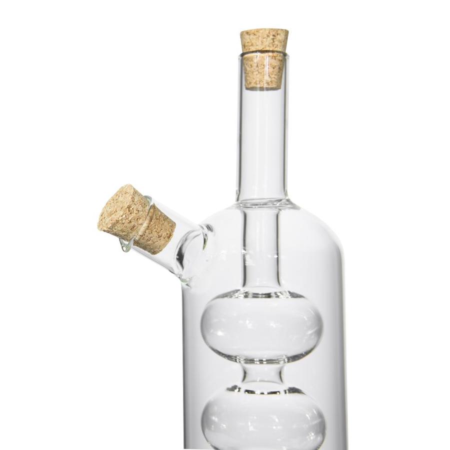 Creative Co-Op Hand-Blown Glass Oil and Vinegar Cruet in ...
