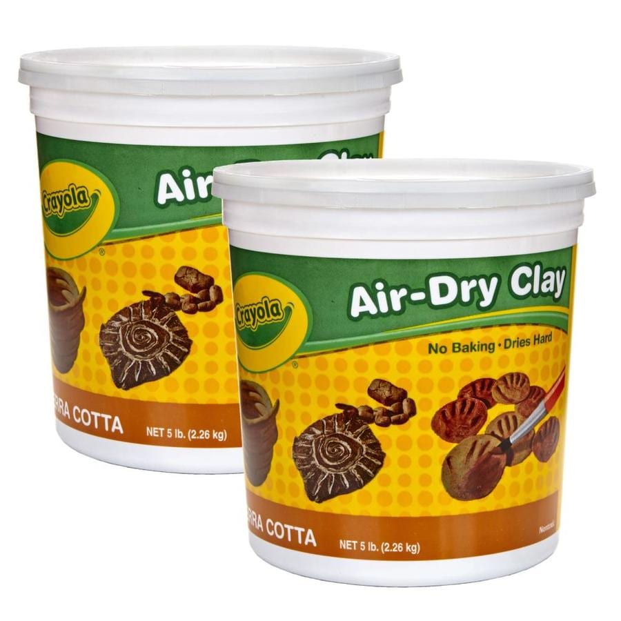 Crayola Air Dry Clay Terra Cotta 5 Lb Tub Pack Of 2 In The Craft Supplies Department At Lowes Com