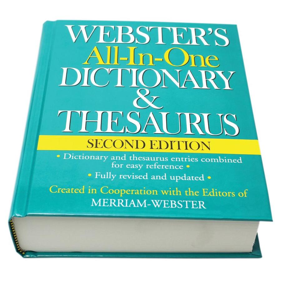 Merriam Webster Websters All In One Dictionary And Thesaurus Second Edition In The Books 6763