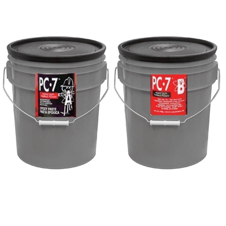 Protective Coating Co Pc Products Pc 7 Epoxy Adhesive Paste Two Part Heavy Duty 10gal In Two Pails Charcoal Gray In The Epoxy Adhesives Department At Lowes Com